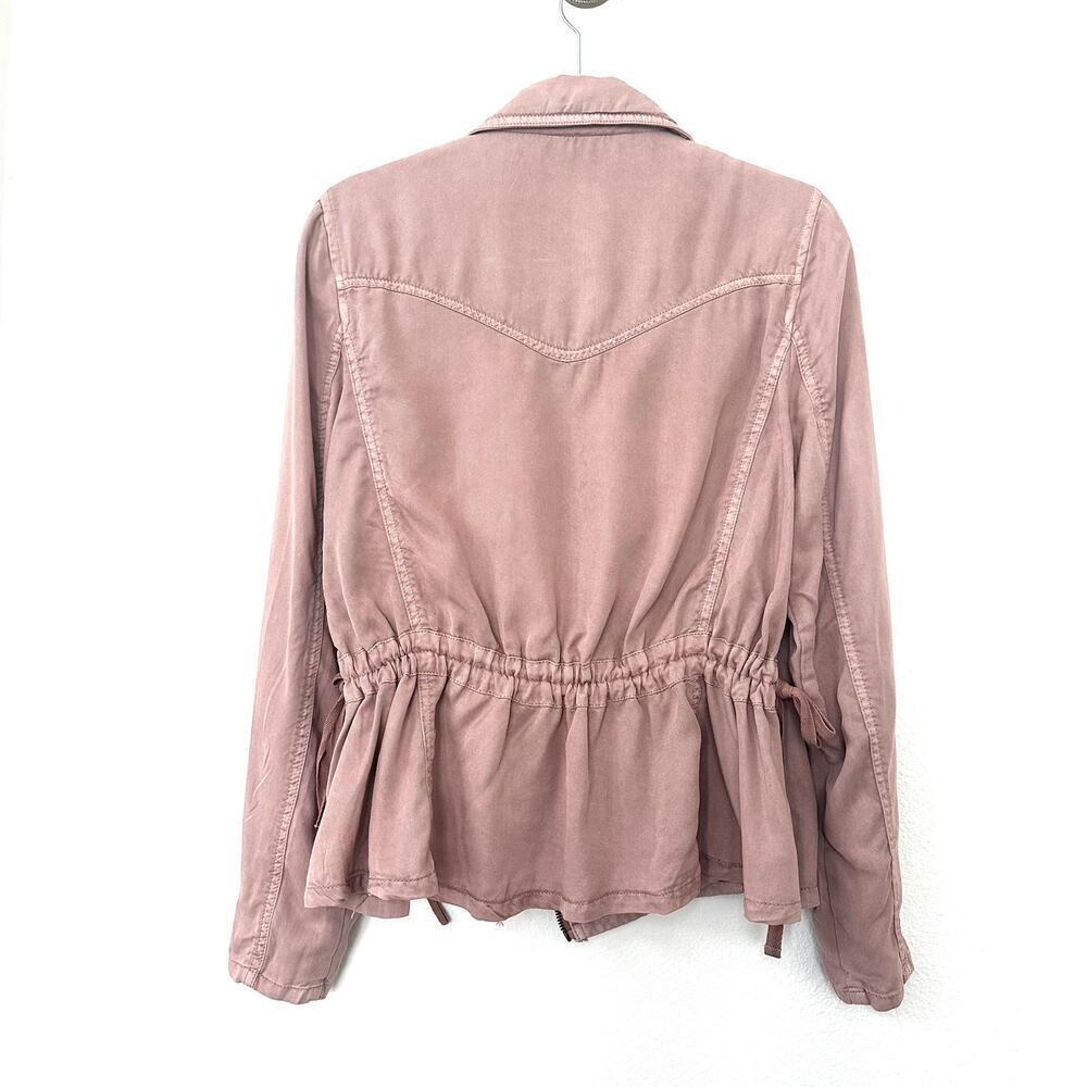 Anthropologie Marrakech Ronika Blush Pink Biker Moto Jacket Size Small - Picture 3 of 10